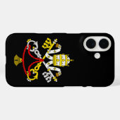Coques Case-Mate iPhone Blason du Vatican Emblème d'art fin de luxe (Verso (horizontal))
