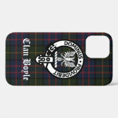Coques Case-Mate iPhone Blason et tartan du clan Boyle (Verso (horizontal))