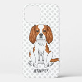 Coques Case-Mate iPhone Blenheim Cavalier King Charles Spaniel & Nom (Verso)