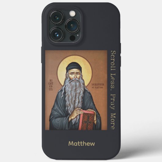 Coques Case-Mate iPhone Blessed Seraphim Rose of Plantita Custom Name (Verso)