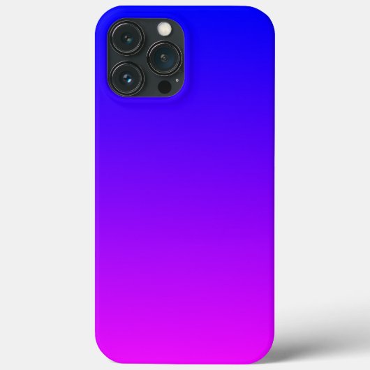 Coques Case-Mate iPhone Bleu à Magenta Bright Ombre (Verso)