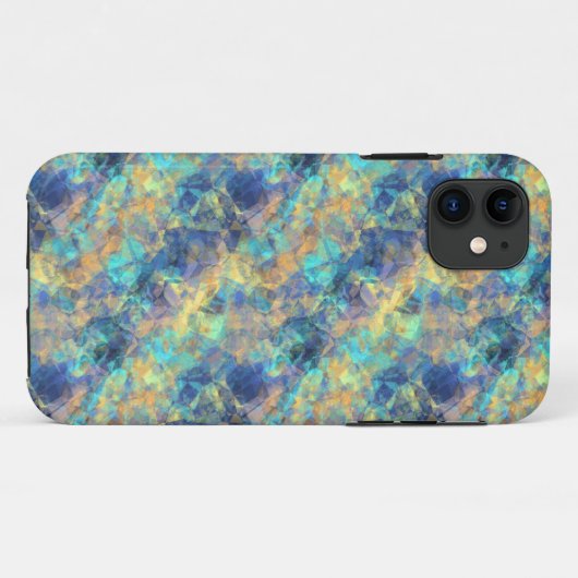 Coques Case-Mate iPhone Bleu Abstrait (Dos (Horizontal))