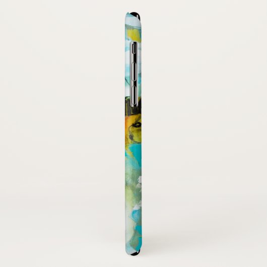 Coques Case-Mate iPhone Bleu Abstrait (Dos/Gauche)