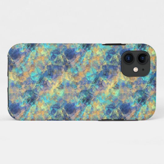 Coques Case-Mate iPhone Bleu Abstrait (Dos (Horizontal))