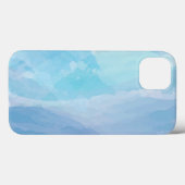 Coques Case-Mate iPhone Bleu, abstrait, cool couleur de l'eau brosse art (Verso (horizontal))