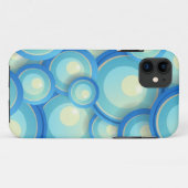 Coques Case-Mate iPhone bleu Abstrait en vert (Dos (Horizontal))