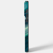 Coques Case-Mate iPhone Bleu Abstrait et vert aquatique (Verso / Gauche)