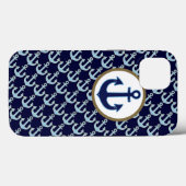 Coques Case-Mate iPhone bleu anchor & anchors (Verso (horizontal))