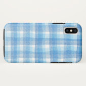 Coques Case-Mate iPhone Bleu aquarelle (Dos (Horizontal))