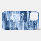 Coques Case-Mate iPhone Bleu Aquarelles : Motif géométrique (Verso (horizontal))