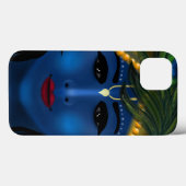 Coques Case-Mate iPhone Bleu attirant du Seigneur Krishna - Art Hare Krish (Verso (horizontal))