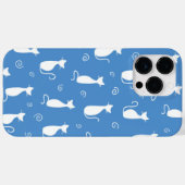 COQUES Case-Mate iPhone BLEU AVEC BLANC SITTING MOTIF CHAT (Verso (horizontal))