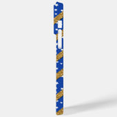 COQUES Case-Mate iPhone BLEU AVEC ÉTOILES BLANCHES ET STRIPES D'OR (Verso / Gauche)