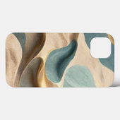 Coques Case-Mate iPhone bleu beige vert vague (Verso (horizontal))