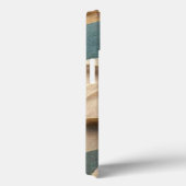 Coques Case-Mate iPhone bleu beige vert vague (Verso / Droite)