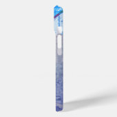 Coques Case-Mate iPhone Bleu blanc élégant Mykonos Grèce Aquarelle (Verso / Gauche)