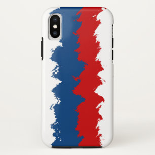 Case-Mate iPhone Case Bleu, blanc et rouge Cool