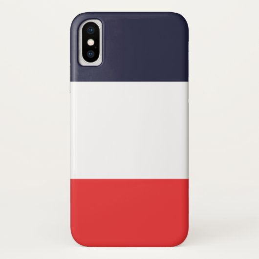 Coques Case-Mate iPhone Bleu blanc et rouge rayé (Dos)