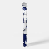 Coques Case-Mate iPhone Bleu blanc filles balle de football motif monogram (Verso / Gauche)