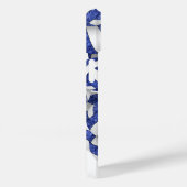 Coques Case-Mate iPhone Bleu blanc monogrammé girly volleyballs motif (Verso / Droite)