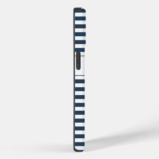 Coques Case-Mate iPhone Bleu/Blancs monogrammes (Verso / Droite)