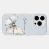 Coques Case-Mate iPhone Bleu Bleu Bleu Papillon Floral (Verso (horizontal))
