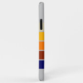 Coques Case-Mate iPhone Bleu Bleu Bleu Rouge Orange Blancs Motif Sur Gris (Dos/Droite)