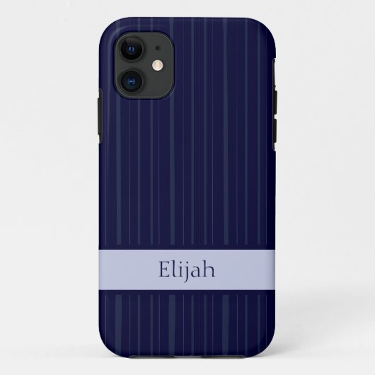 Coques Case-Mate iPhone Bleu Bleu de marine classique (Dos)