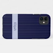 Coques Case-Mate iPhone Bleu Bleu de marine classique (Dos (Horizontal))