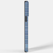 Coques Case-Mate iPhone Bleu bleu gris blanc de couleur personnalisée (Verso / Droite)