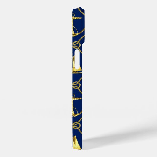 Coques Case-Mate iPhone Bleu bleu marine classique (Verso / Droite)