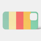 Coques Case-Mate iPhone Bleu bleu rose jaune rétro (Verso (horizontal))