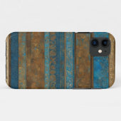 Coques Case-Mate iPhone Bleu Bronze et Grunge d'or (Dos (Horizontal))