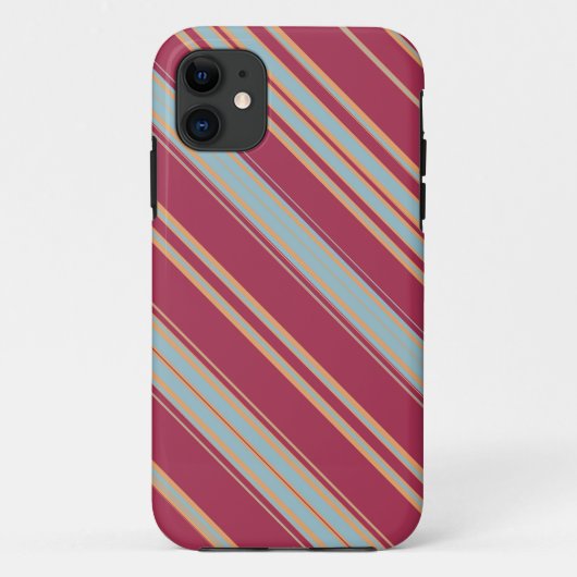Coques Case-Mate iPhone Bleu Brown et clair Diagonale (Dos)