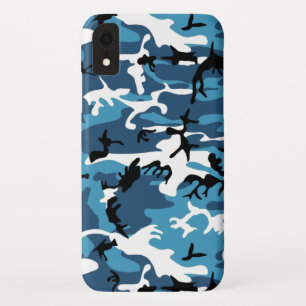 Coques Pour iPhone Bleu Camo d'hiver