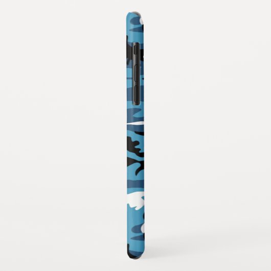 Coques Case-Mate iPhone Bleu Camo d'hiver (Dos/Gauche)