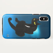 Coques Case-Mate iPhone Bleu CAT NOIR (Dos (Horizontal))
