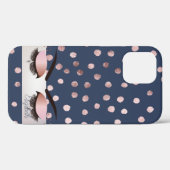 Coques Case-Mate iPhone Bleu Charmant, Confetti, Cool Faux Lashes (Verso (horizontal))