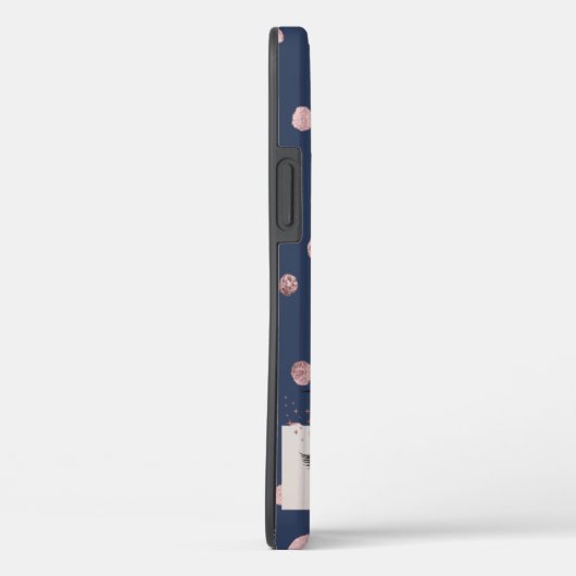 Coques Case-Mate iPhone Bleu Charmant, Confetti, Cool Faux Lashes (Verso / Droite)