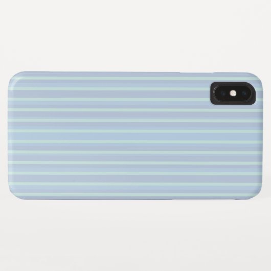 Coques Case-Mate iPhone Bleu chatoyant moderne rayé (Dos (Horizontal))
