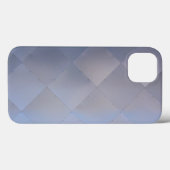 Coques Case-Mate iPhone Bleu Checkered moderne brillant en métal (Verso (horizontal))