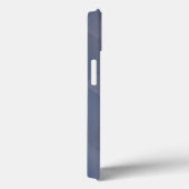 Coques Case-Mate iPhone Bleu Checkered moderne brillant en métal (Verso / Droite)