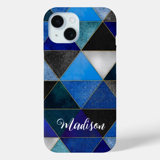 Coques Case-Mate iPhone Bleu chic gris turquoise (Verso)