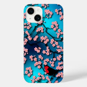 Coques Case-Mate iPhone Bleu Ciel Cerisier Fleur (Verso)