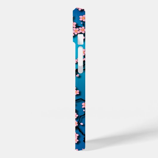 Coques Case-Mate iPhone Bleu Ciel Cerisier Fleur (Verso / Gauche)