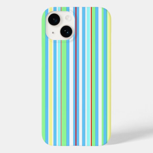 Coques Case-Mate iPhone Bleu clair, bandes combo (Verso)