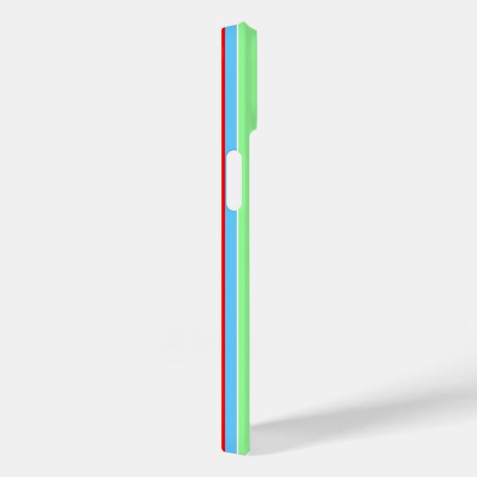 Coques Case-Mate iPhone Bleu clair, bandes combo (Verso / Droite)