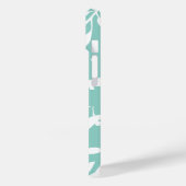 Coques Case-Mate iPhone Bleu clair botanique Floral personnalisé (Verso / Gauche)