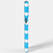 Coques Case-Mate iPhone Bleu Clair - Coeurs Pointe Polka Stylish (Verso / Droite)