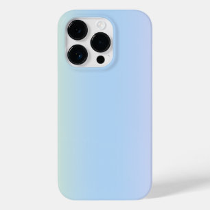 Coque Pour iPhone 14 Pro Bleu clair contemporain tendance